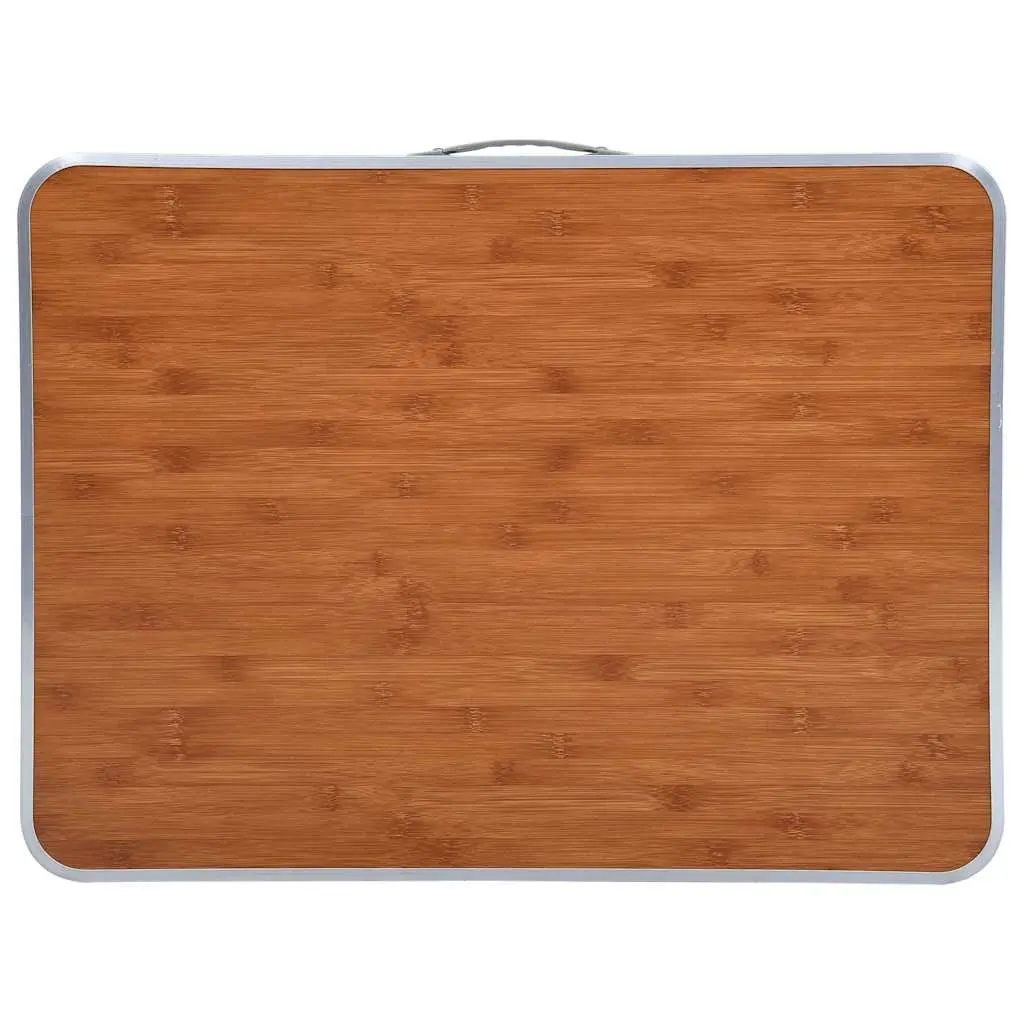 Portable Outdoor Picnic Table with Metal Frame