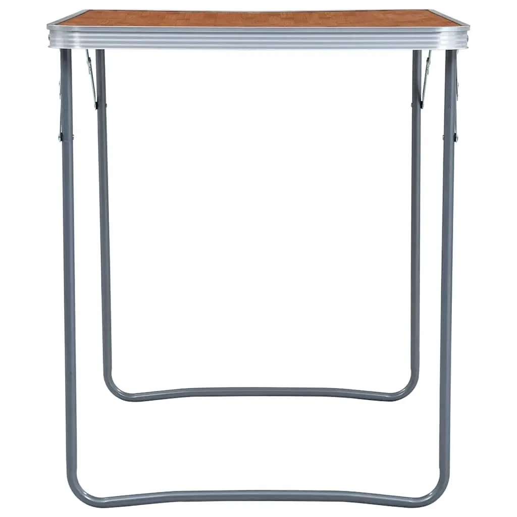 Portable Outdoor Picnic Table with Metal Frame