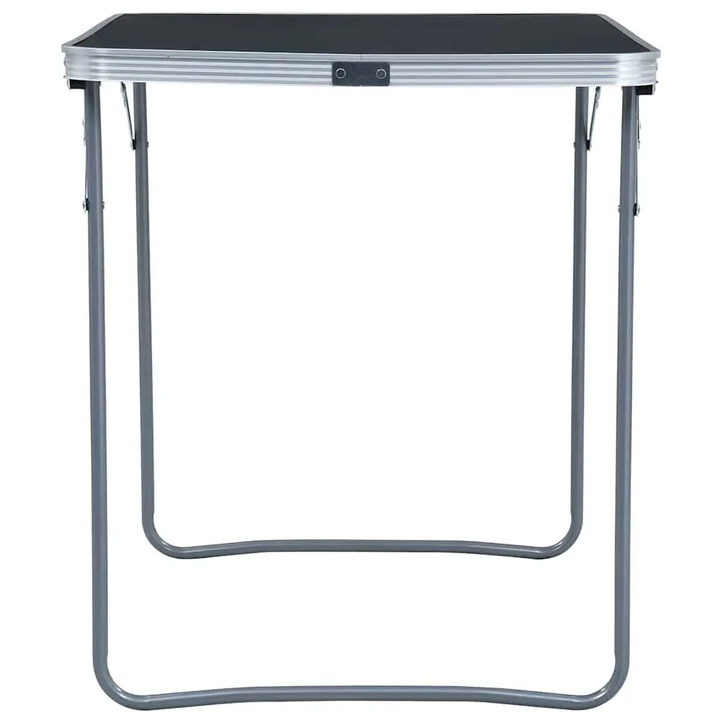 Grey Foldable Camping Table 80x60cm