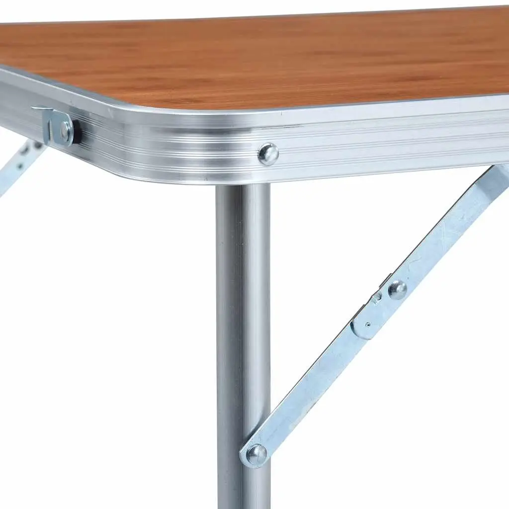 Adjustable Height Camping Table for Outdoor Use