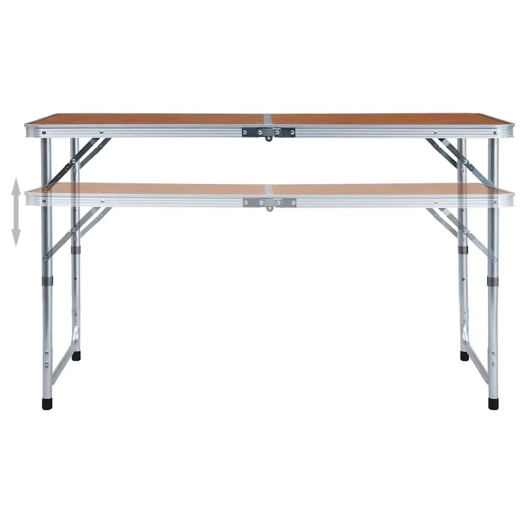 Adjustable Height Camping Table for Outdoor Use