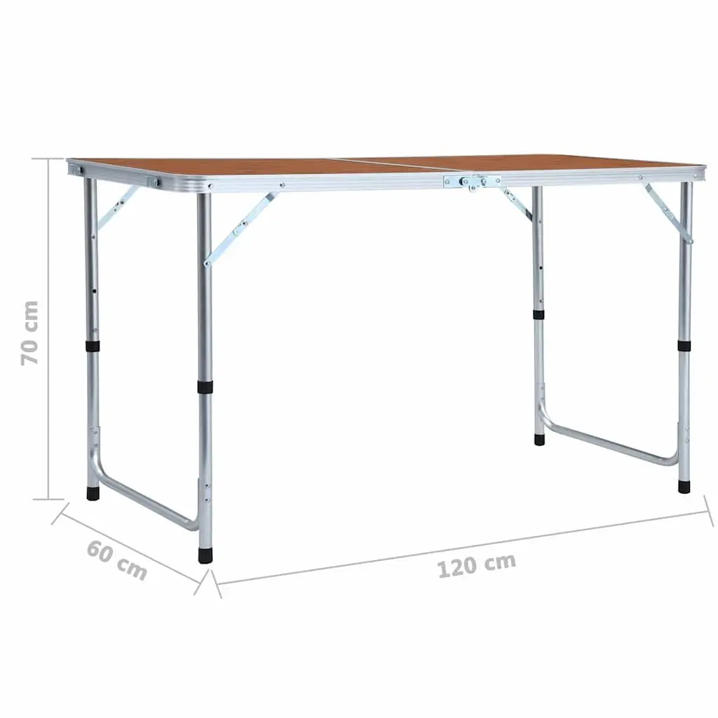 Adjustable Height Camping Table for Outdoor Use