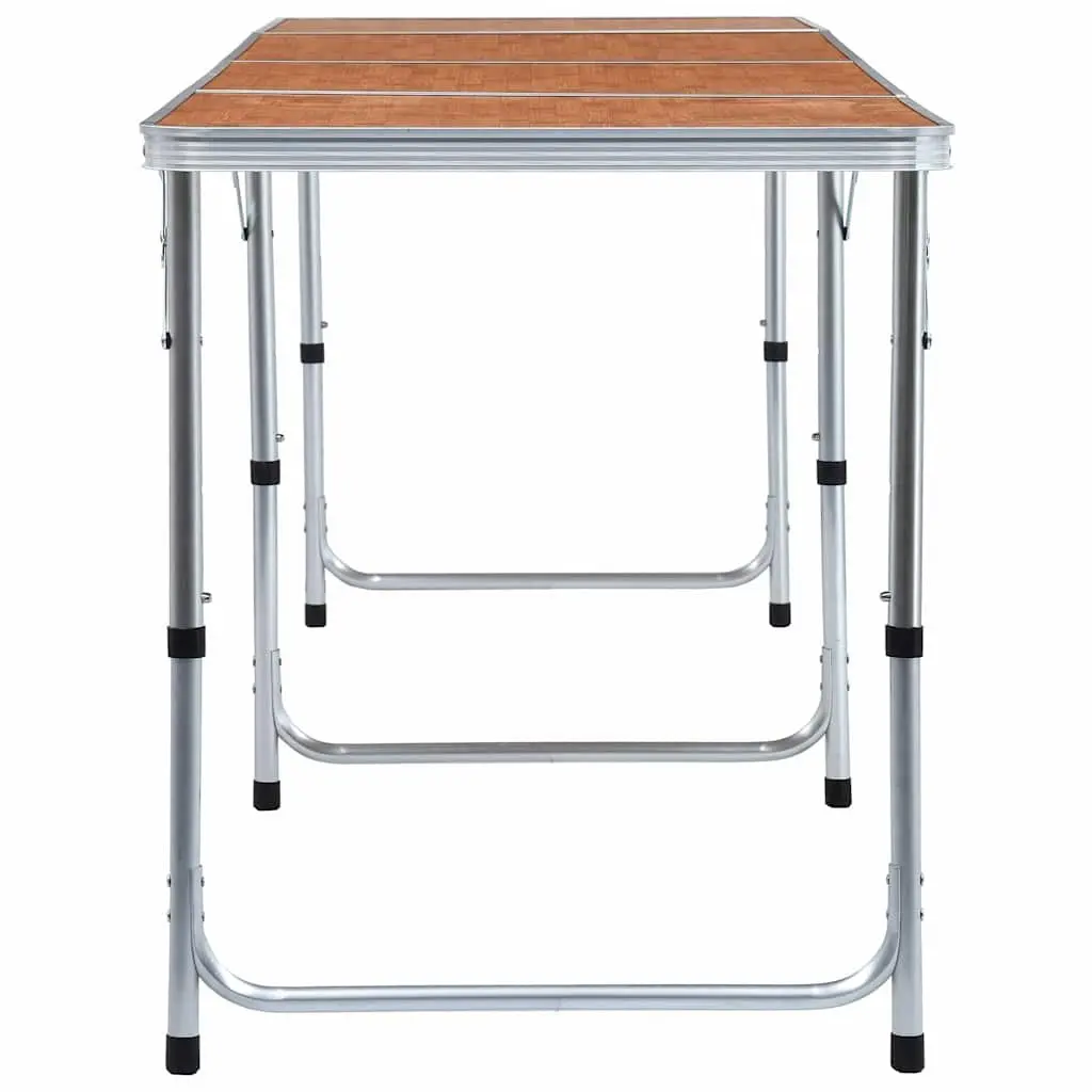 Adjustable Height Camping Table 240x60 cm Portable