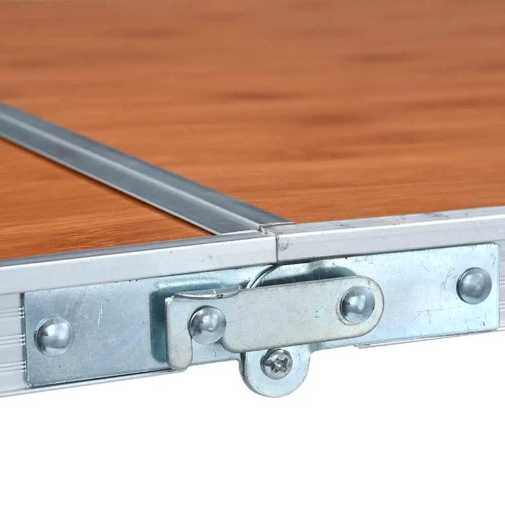 Adjustable Height Camping Table 240x60 cm Portable