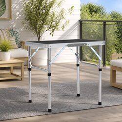 Grey Portable Folding Camping Table for Outdoor Use