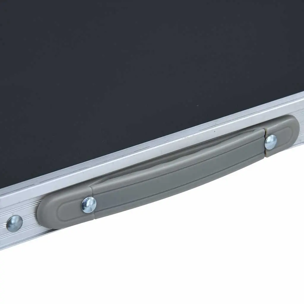 Grey Portable Folding Camping Table for Outdoor Use