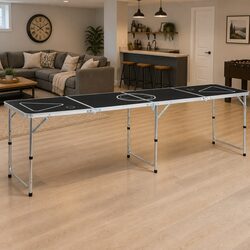 Premium Folding Beer Pong Table 240 cm in Black