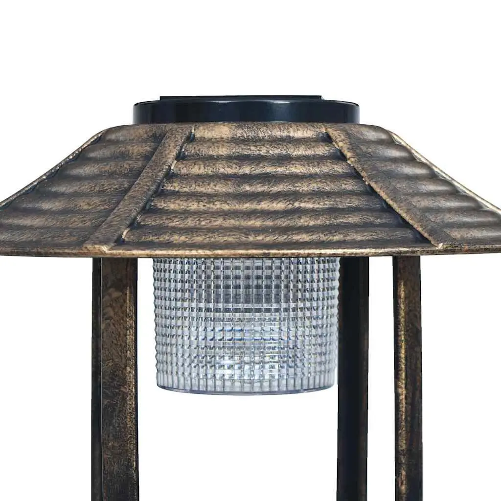 Bird Bath Plastic Brown Solar Powered LED Lights