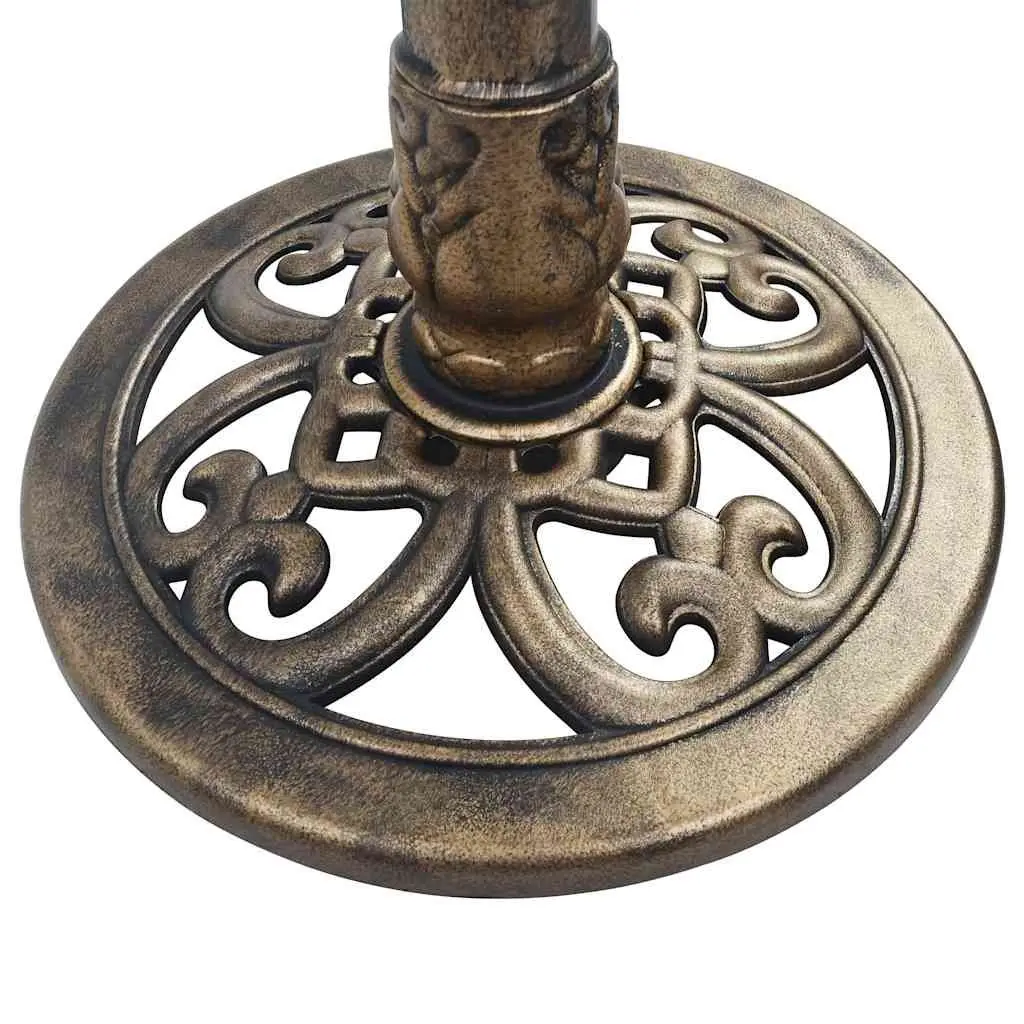 Gold Bird Bath with Sturdy Pedestal Base