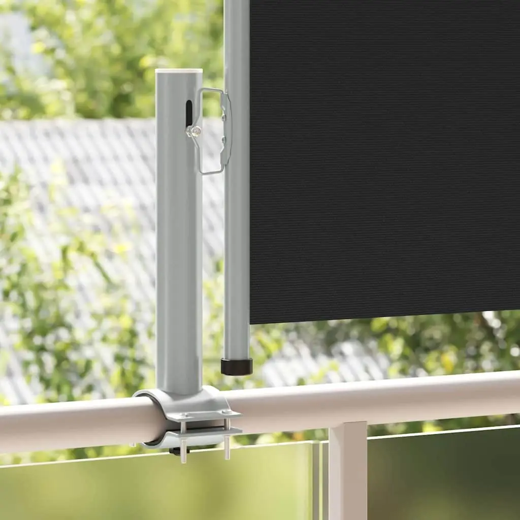 Retractable Side Awning Polyester 60x300 cm Black