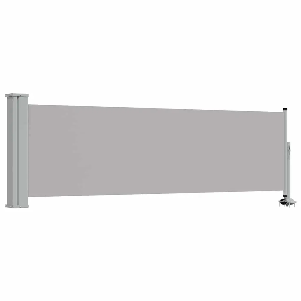 Retractable Side Awning Polyester 80x300cm Grey