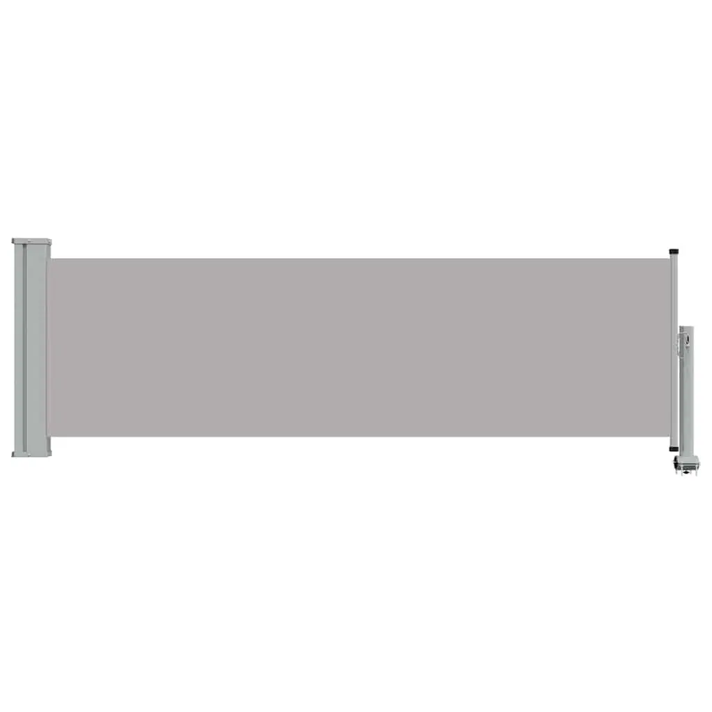 Retractable Side Awning Polyester 80x300cm Grey