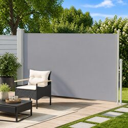 Retractable Side Awning 170x300cm Grey - Durable Privacy Screen