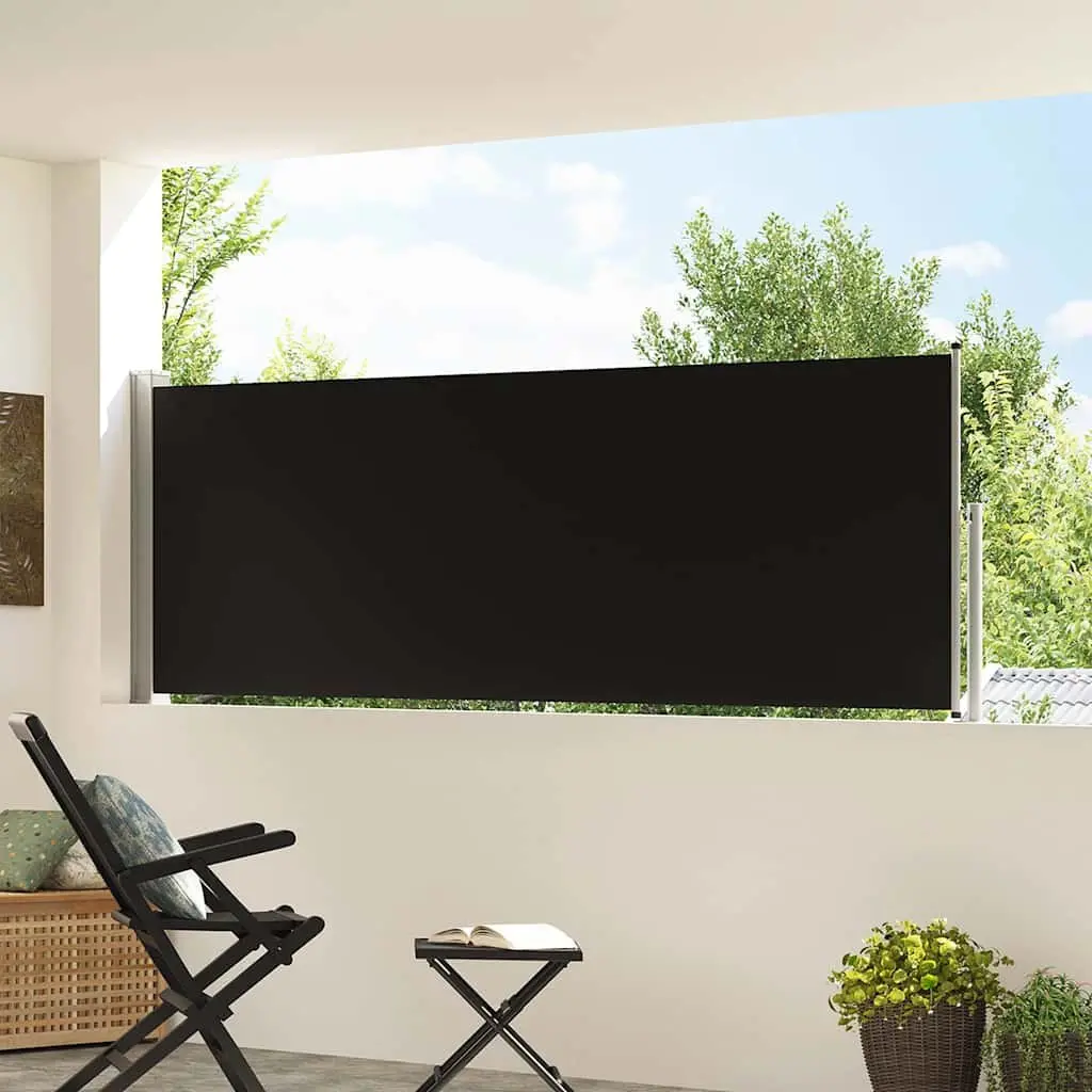 Retractable Side Awning 100x300 cm Black