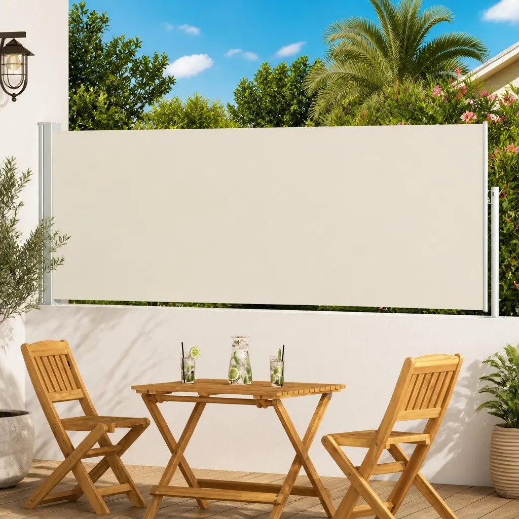 Retractable Side Awning 100x300cm Outdoor Privacy Shade
