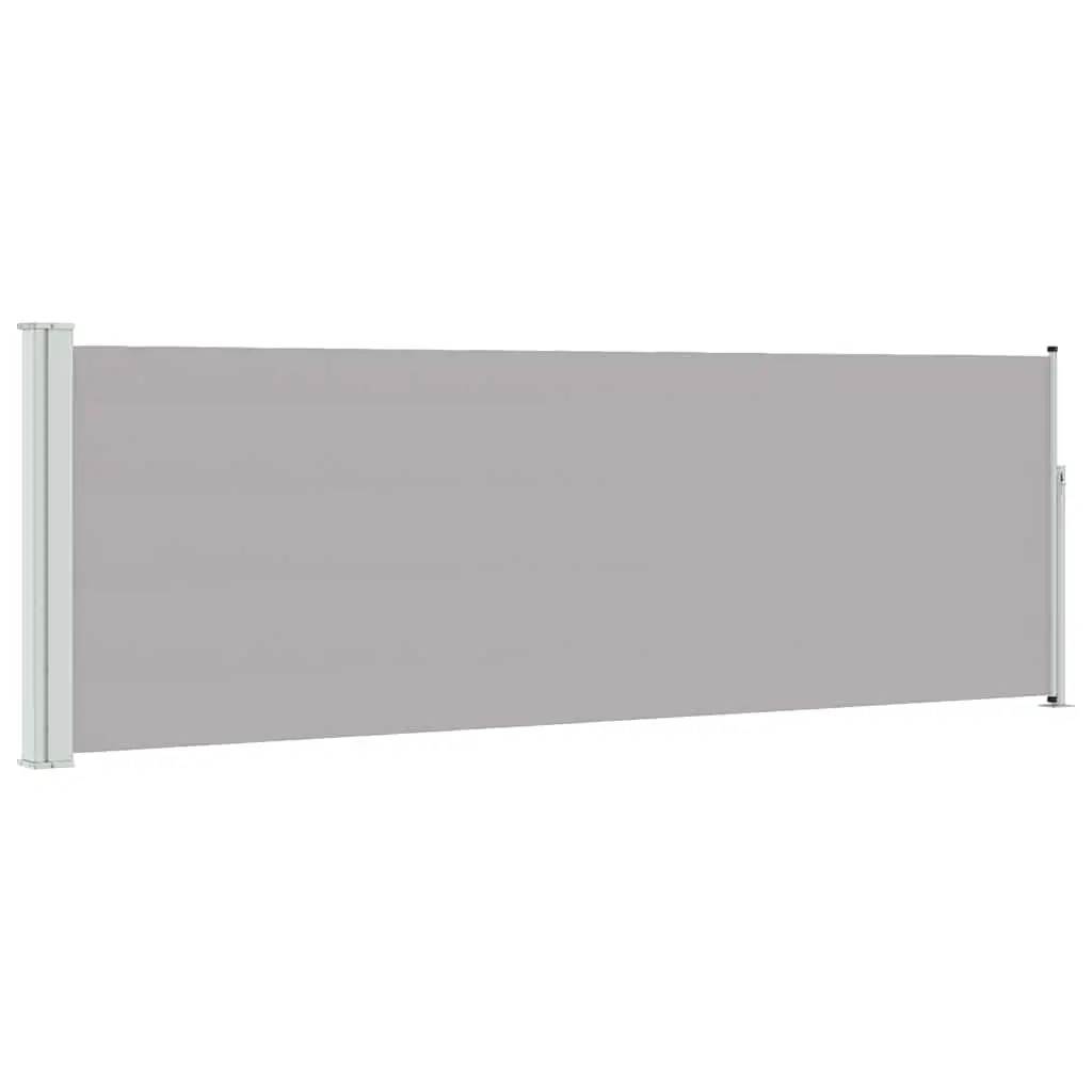 Retractable Side Awning 100x300 cm Grey Sunshade