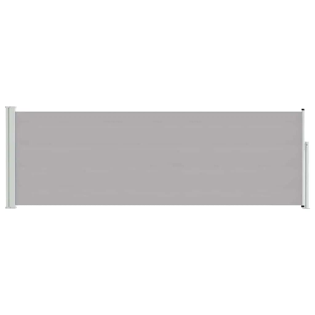 Retractable Side Awning 100x300 cm Grey Sunshade
