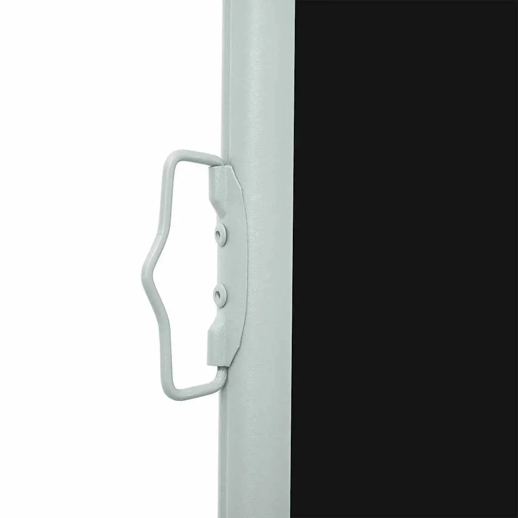Retractable Side Awning Polyester 117x514cm Black