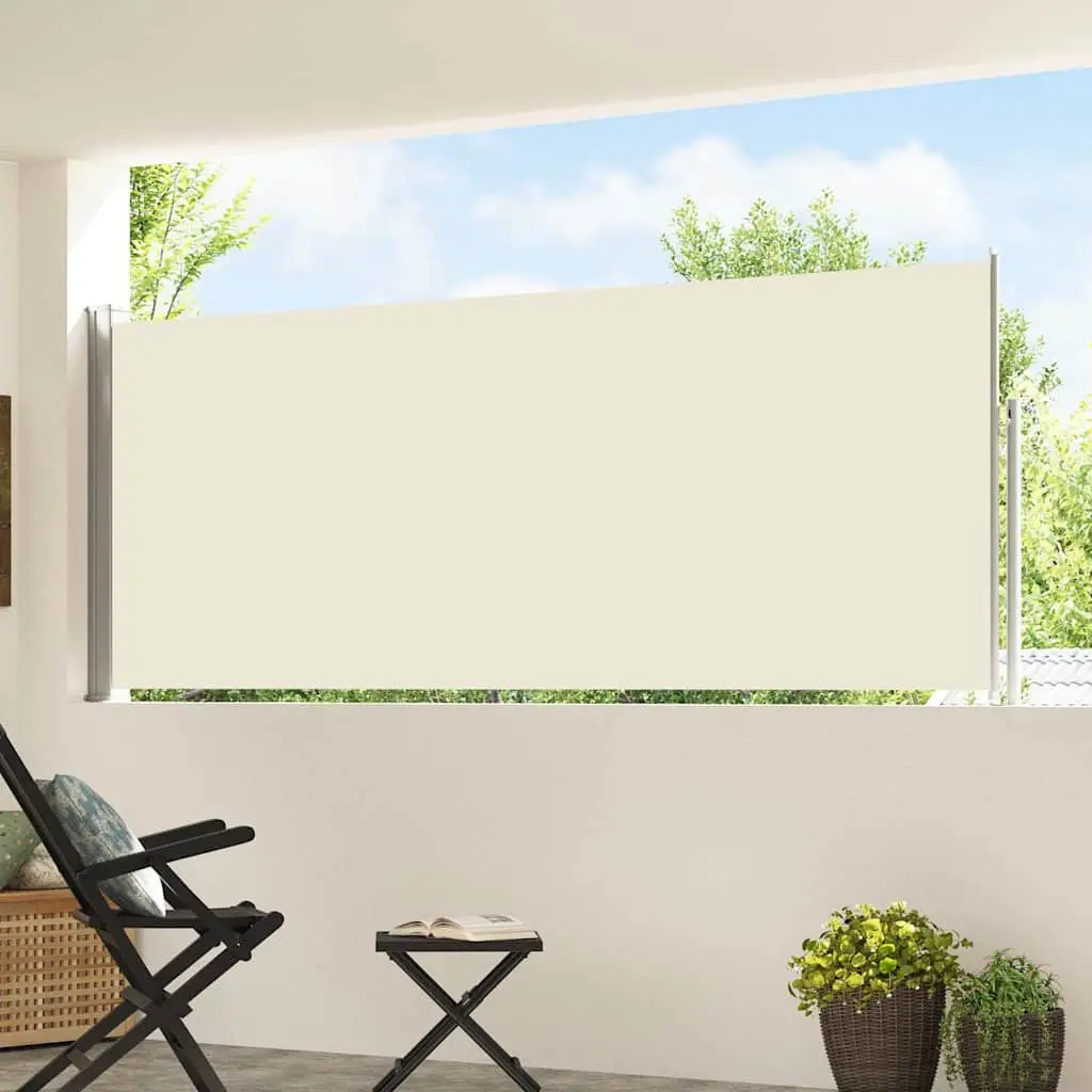 Retractable Side Awning 120x500cm for Outdoor Privacy