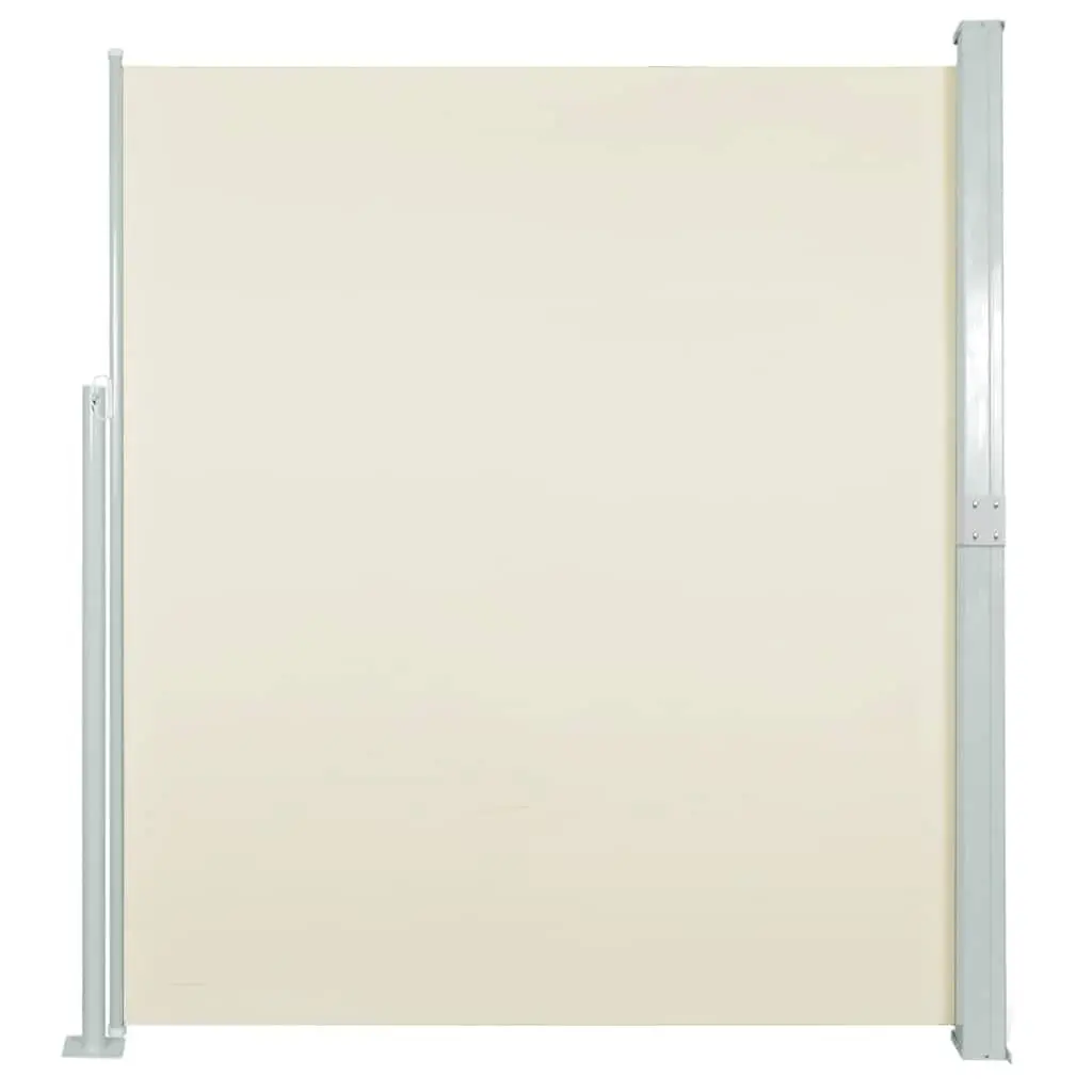 Retractable Side Awning Polyester 140x500cm Cream