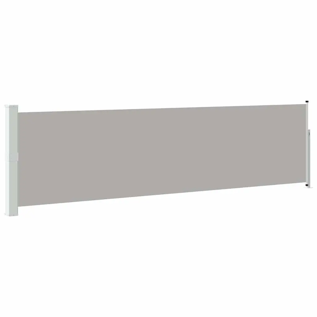 Retractable Side Awning with Steel Base for Outdoor Use