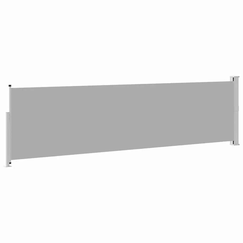 Retractable Side Awning with Steel Base for Outdoor Use