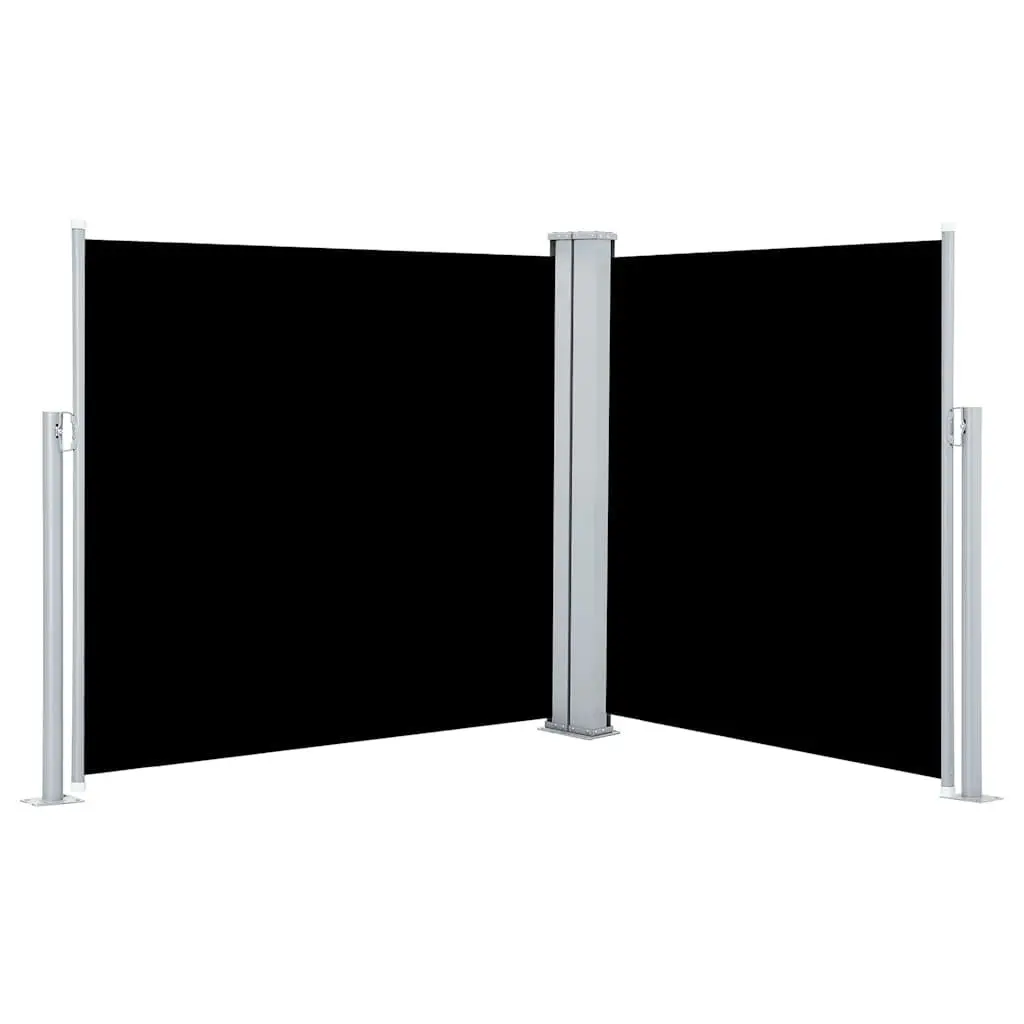 Retractable Side Awning Black 100x600cm