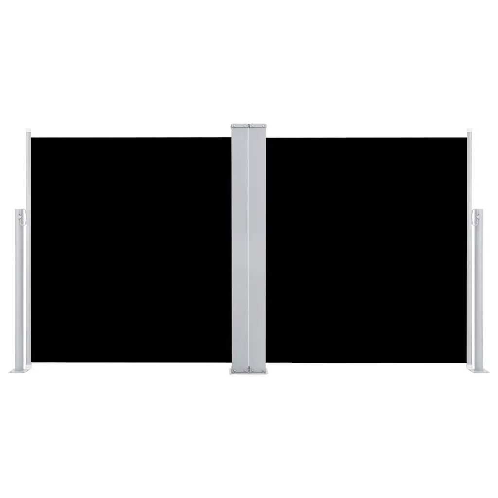 Retractable Side Awning Black 100x600cm