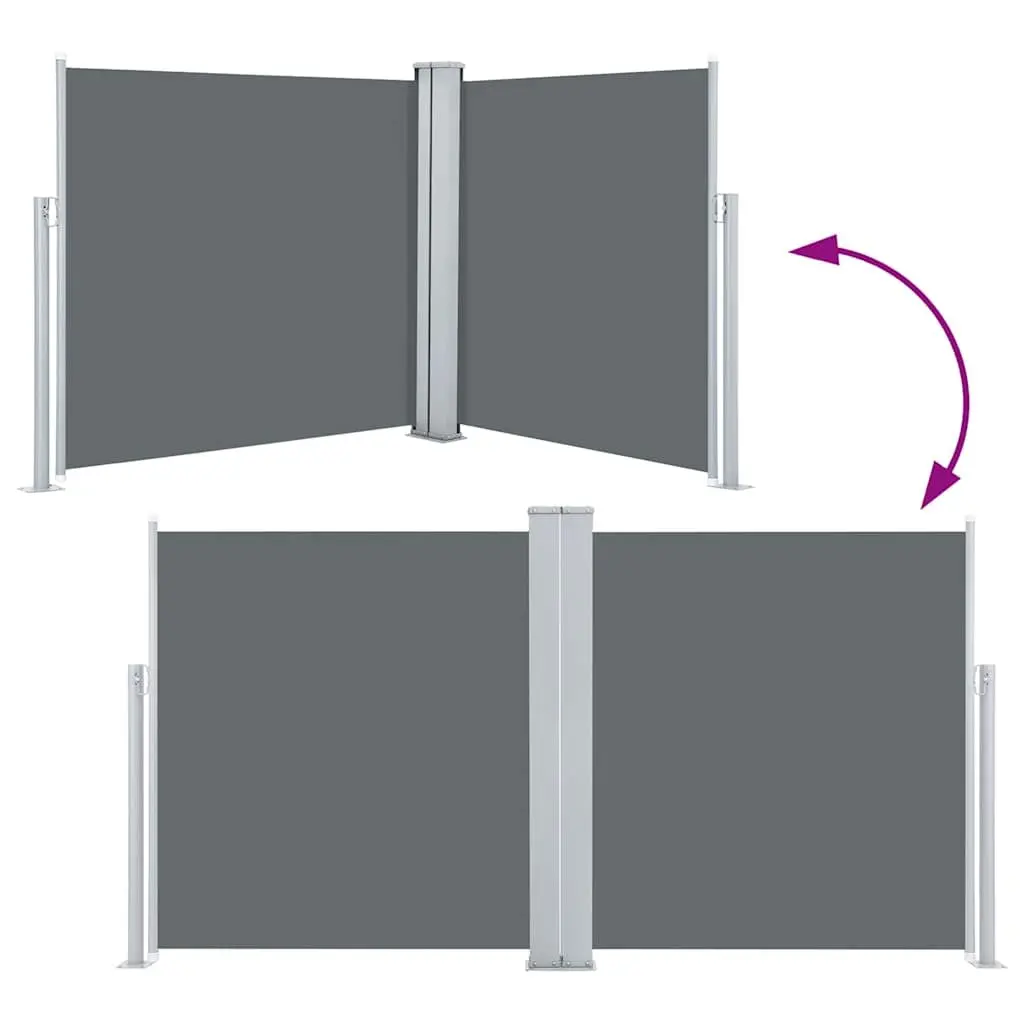 Retractable Side Awning 100x600 cm Anthracite Shade
