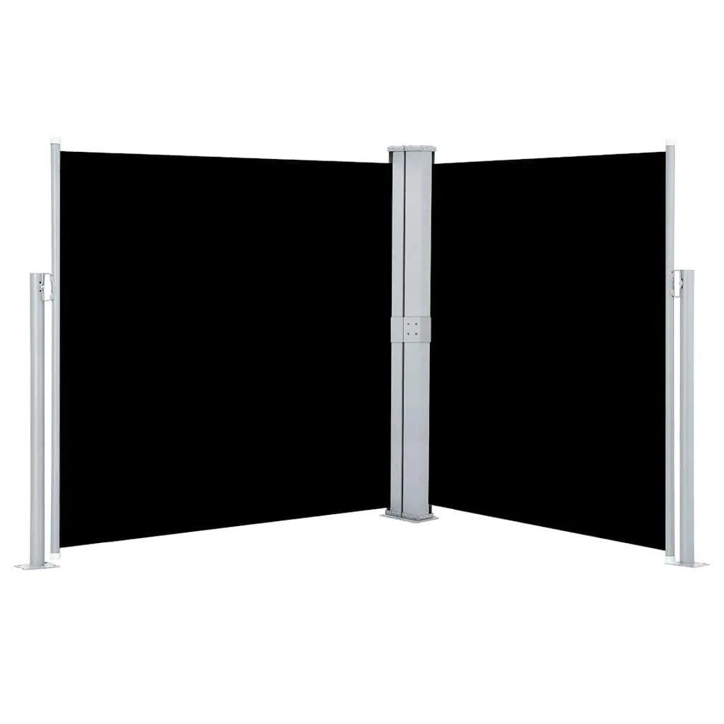 Retractable Side Awning 140x600cm Black
