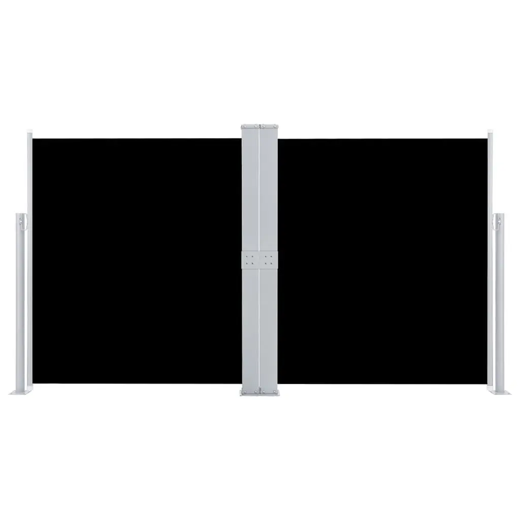 Retractable Side Awning 140x600cm Black