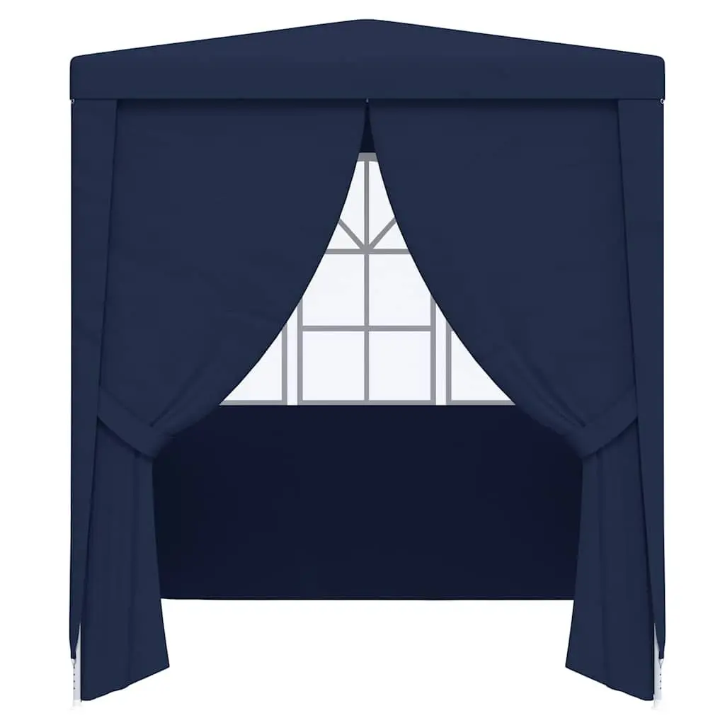 Party Tent 2x2 m with Side Walls Outdoor Gazebo Garden Marquee Blue Canopy