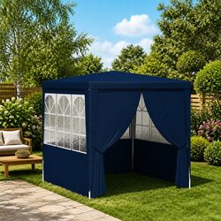 Sturdy 2.5x2.5m Party Tent with Blue Canopy
