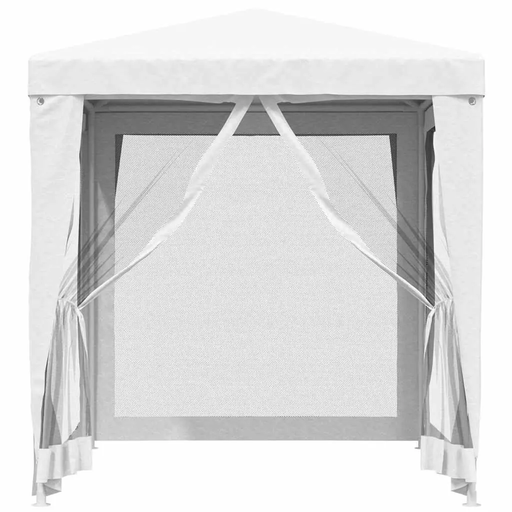 2x2m White Party Tent with Mesh Walls