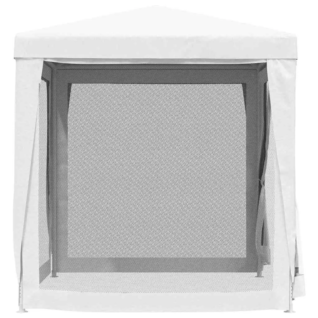2x2m White Party Tent with Mesh Walls