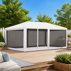 Durable Outdoor Party Tent 4x6m with Mesh Sidewalls