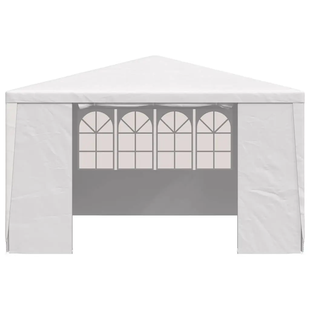 4x4m White Party Tent with Side Panels
