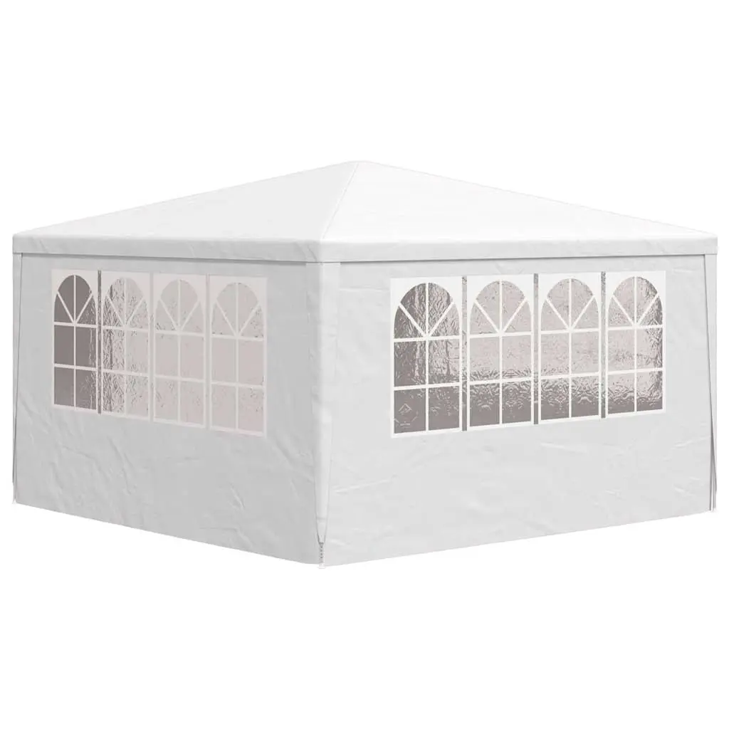 4x4m White Party Tent with Side Panels