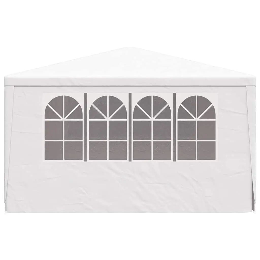 4x4m White Party Tent with Side Panels