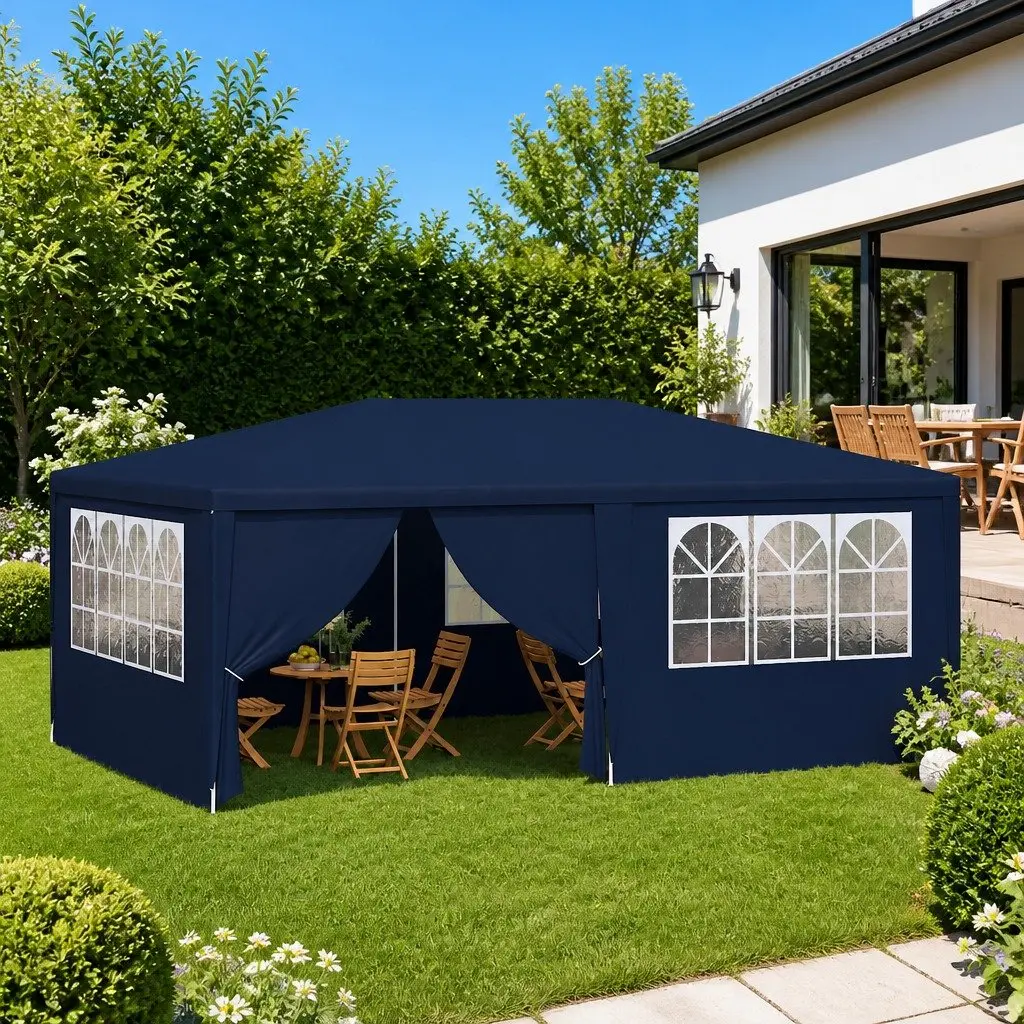 Party Tent Polyethylene 4x6m Blue