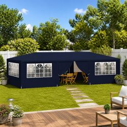 Durable 4x9m Party Tent with Side Walls and Windows
