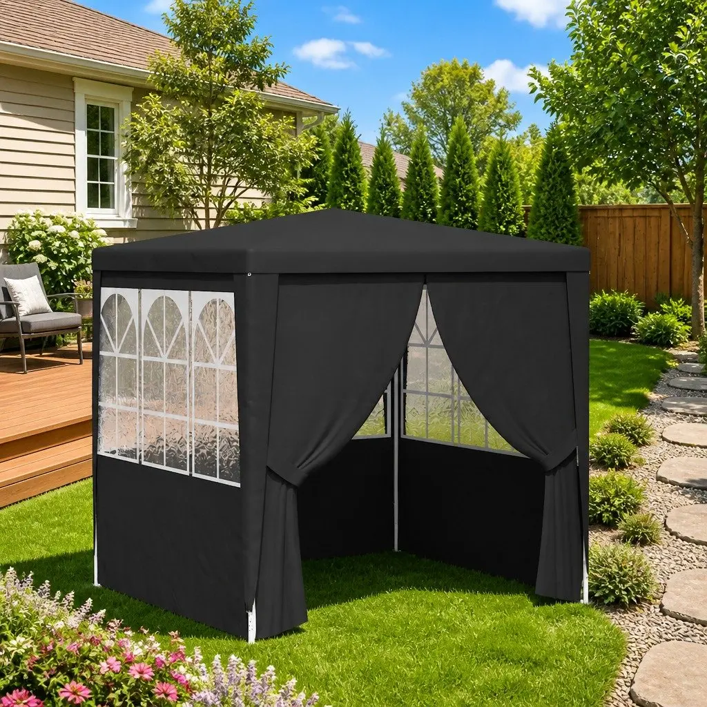 Party Tent Marquee Polyethylene 2.5x2.5m Anthracite
