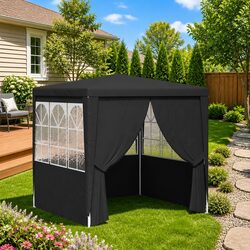 Durable Party Tent Marquee with Side Walls 2.5x2.5m Anthracite
