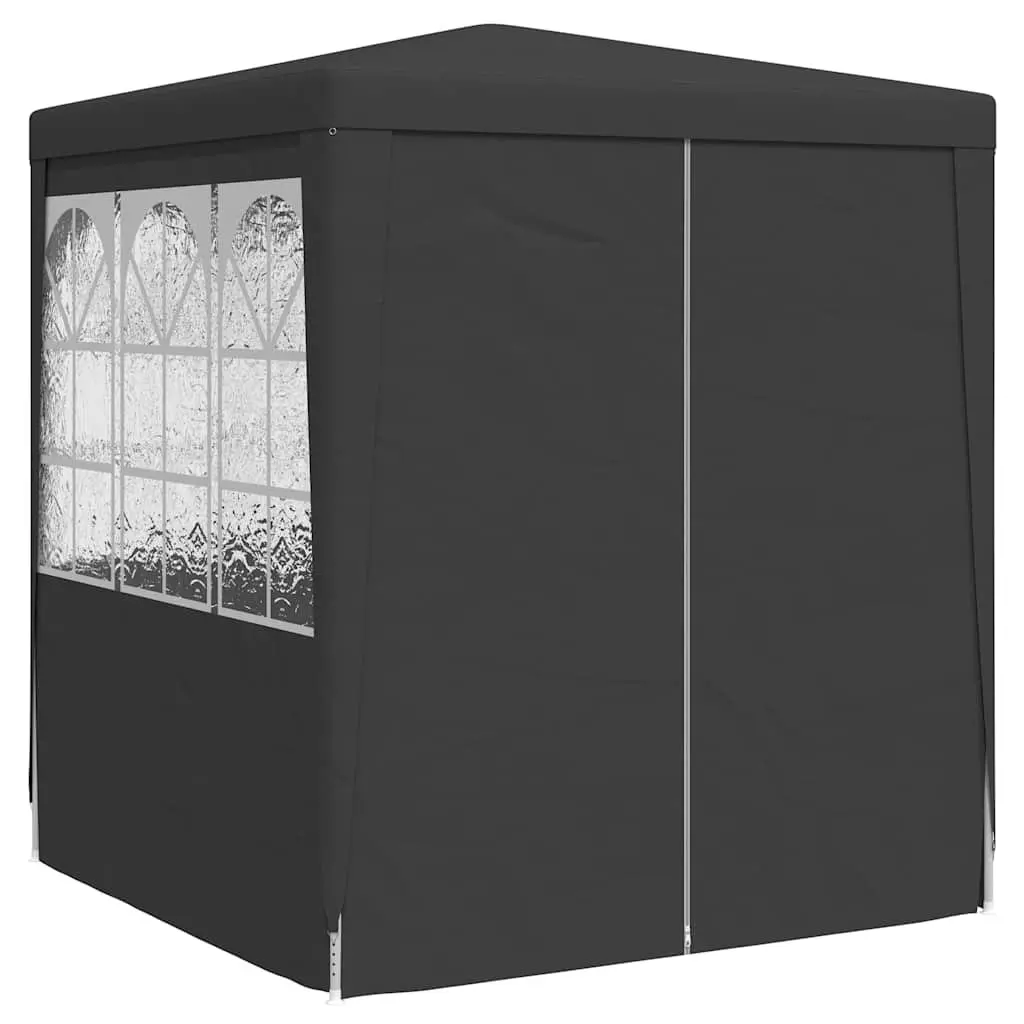 Party Tent Marquee Polyethylene 2.5x2.5m Anthracite