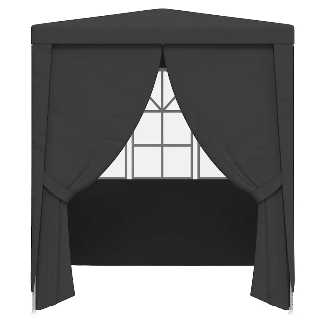 Party Tent Marquee Polyethylene 2.5x2.5m Anthracite