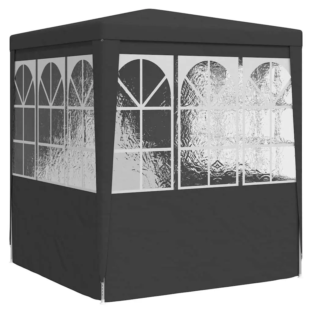 Party Tent Marquee Polyethylene 2.5x2.5m Anthracite