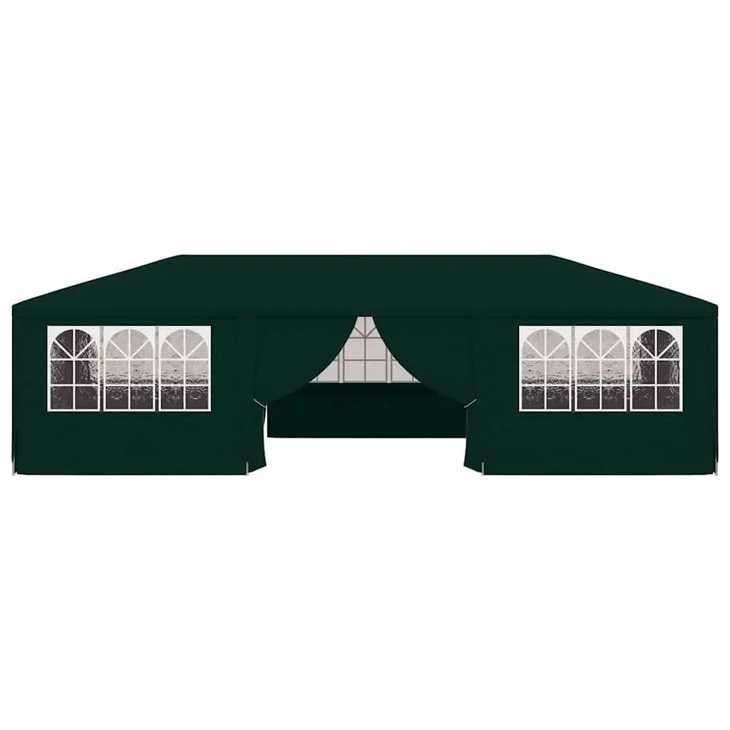 Green Party Tent with Side Walls 4x9m