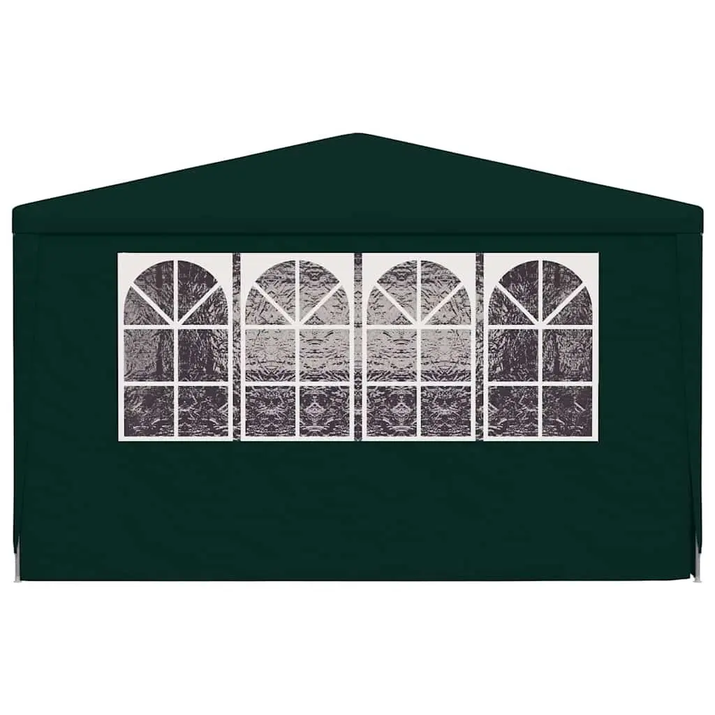 Green Party Tent with Side Walls 4x9m