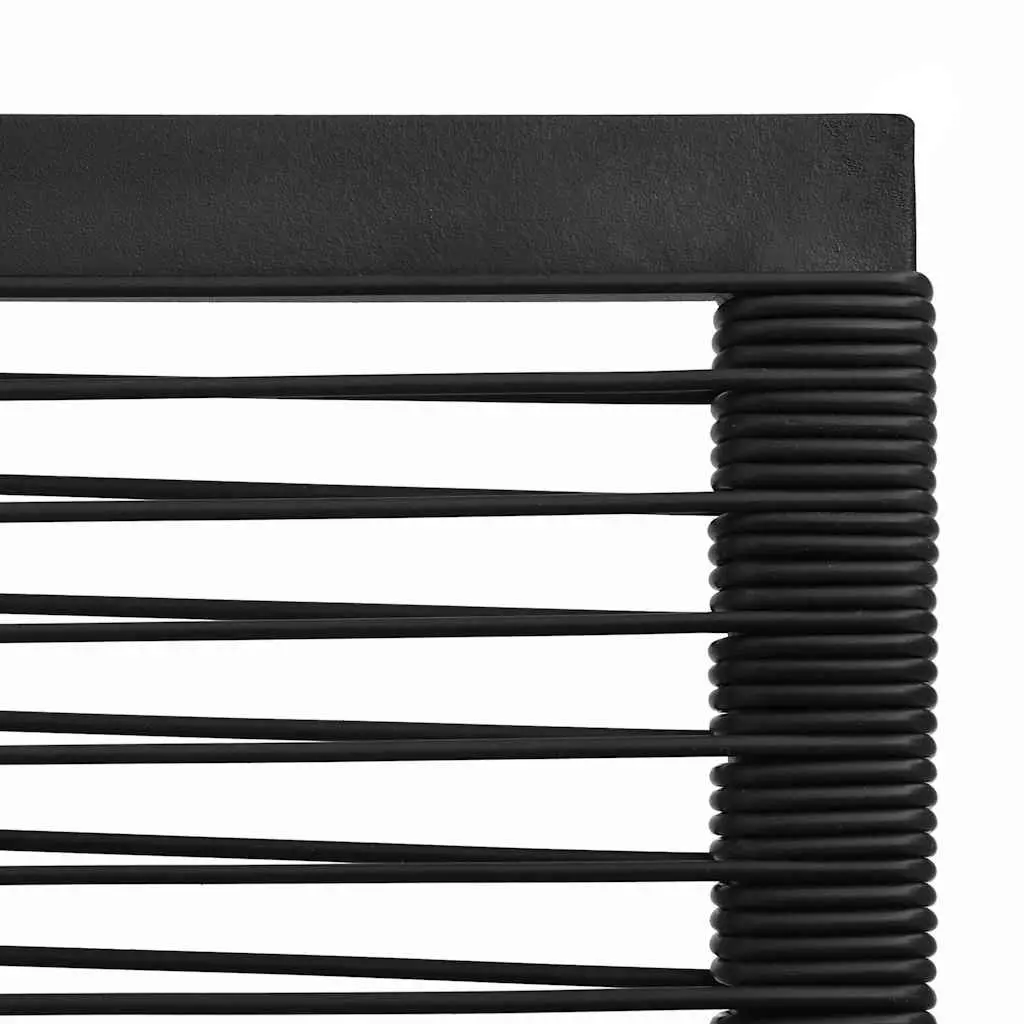 Outdoor Chairs 2 Pieces Black Patio Seating Garden Furniture Contemporary Design