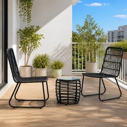 Durable 3 Piece Bistro Set for Outdoor Spaces